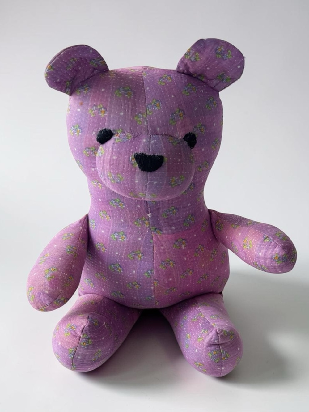 Free People Vintage Kantha Quilt Bear in Purple Floral | NWT